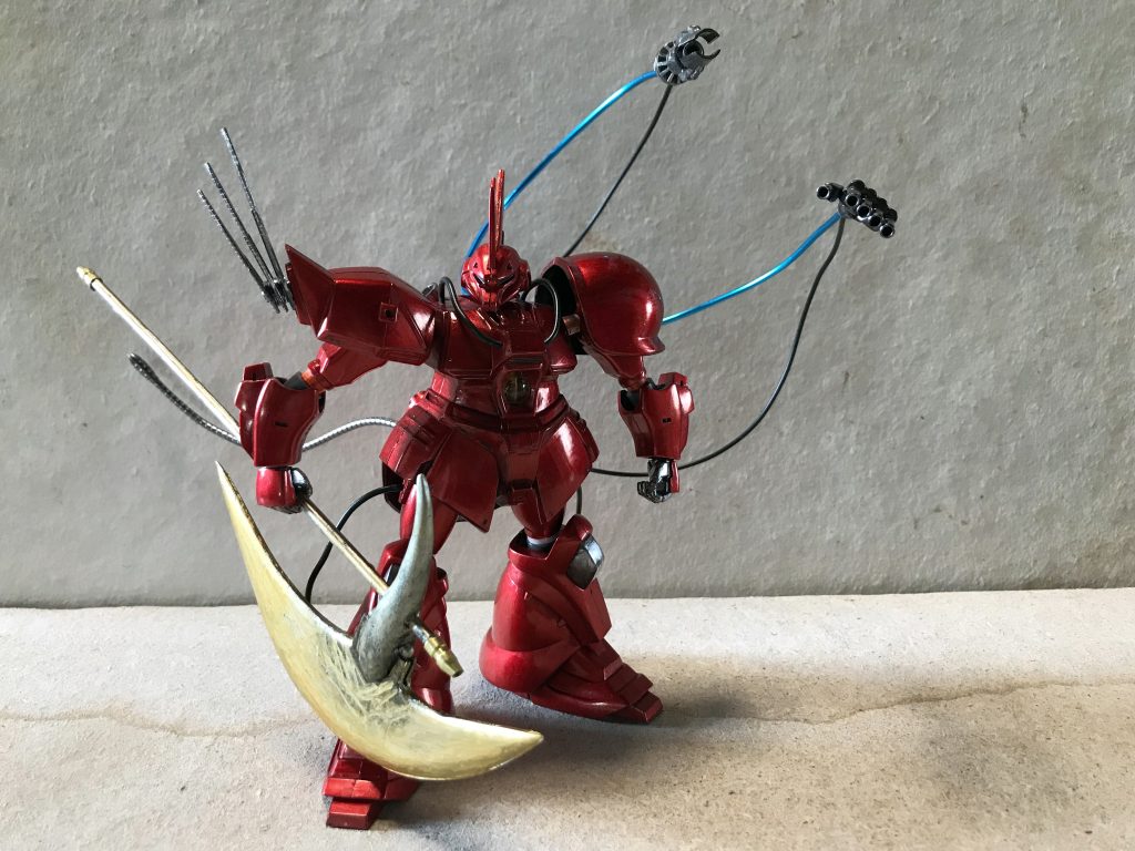 ギャンの改造の時に武器を自作しましたが(後ほどアップします！)、病みつきになったらしく、またごっつい武器作りました笑笑