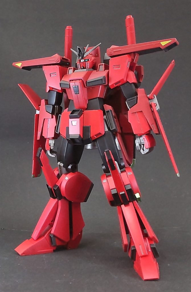 HG レッドZZガンダム–2枚目/制作者：三代目和菓子屋