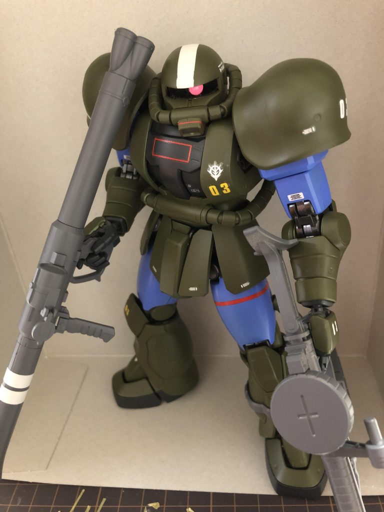 ザクバズーカとザクマシンガンを提携して。