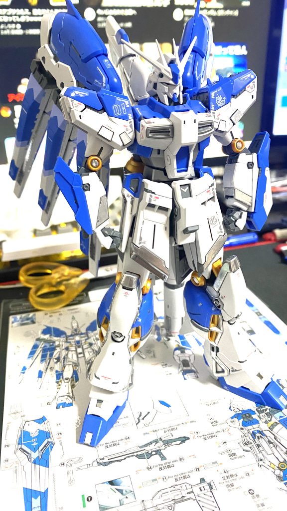RG Hi-νガンダム ファンネルエフェクト ハイパーメガバズーカランチャー–3枚目/制作者：sorato2525