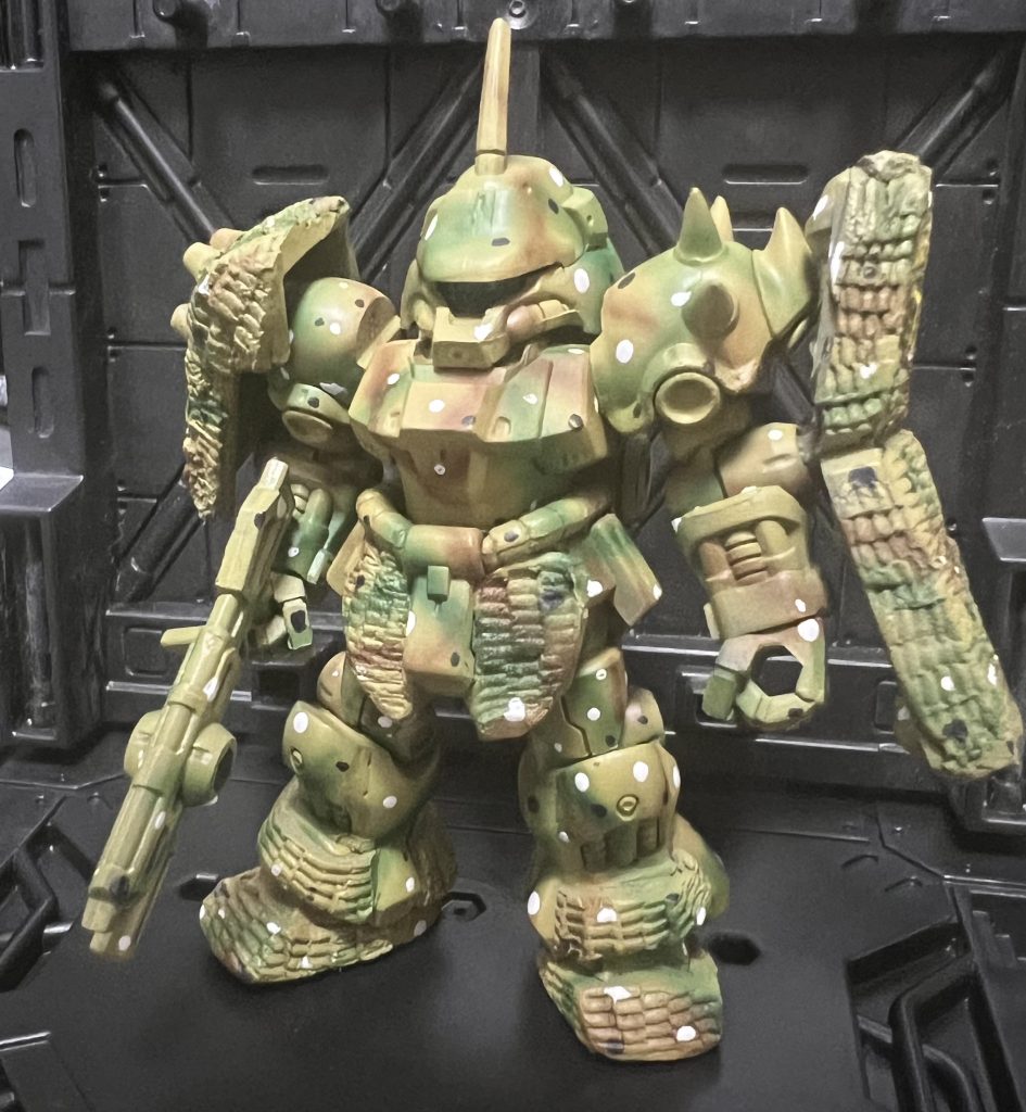 モビルスーツアンサンブル　ツィンメリットコーティング仕様ギラドーガ迷彩型–2枚目/制作者：ガシャポン魂