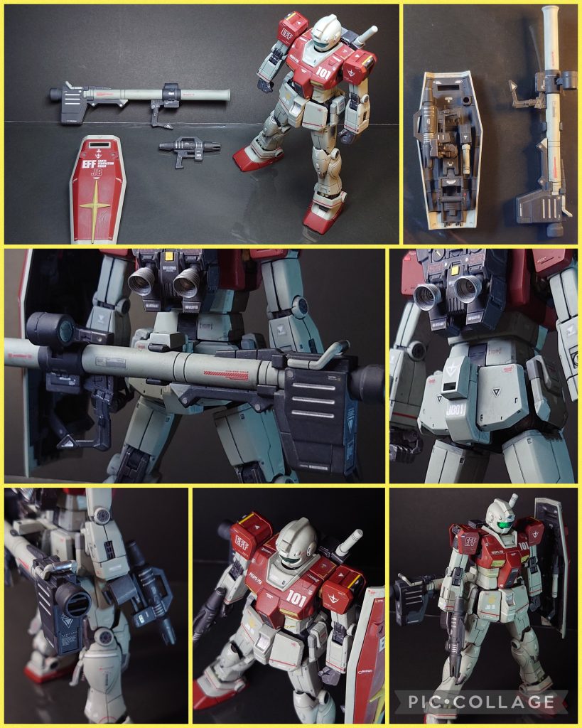 ウェポン関連。ネオジム磁石をいくつか仕込んであり、シールド裏や腰部背面にマウント可能になっています。