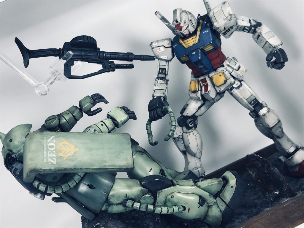 ジオラマと言っても、すべて過去に作製してあったものを使用してます…😅