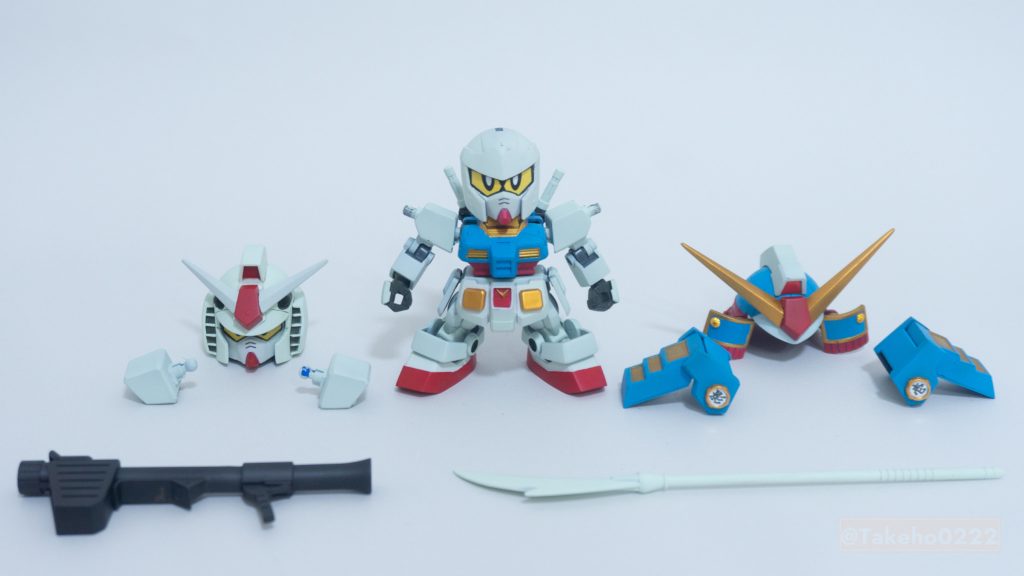 SDEX RX-78-2とLGBB 武者頑駄無をベースに武者影頑駄無を作りましたコンパチ仕様でRX-78-2にもなります