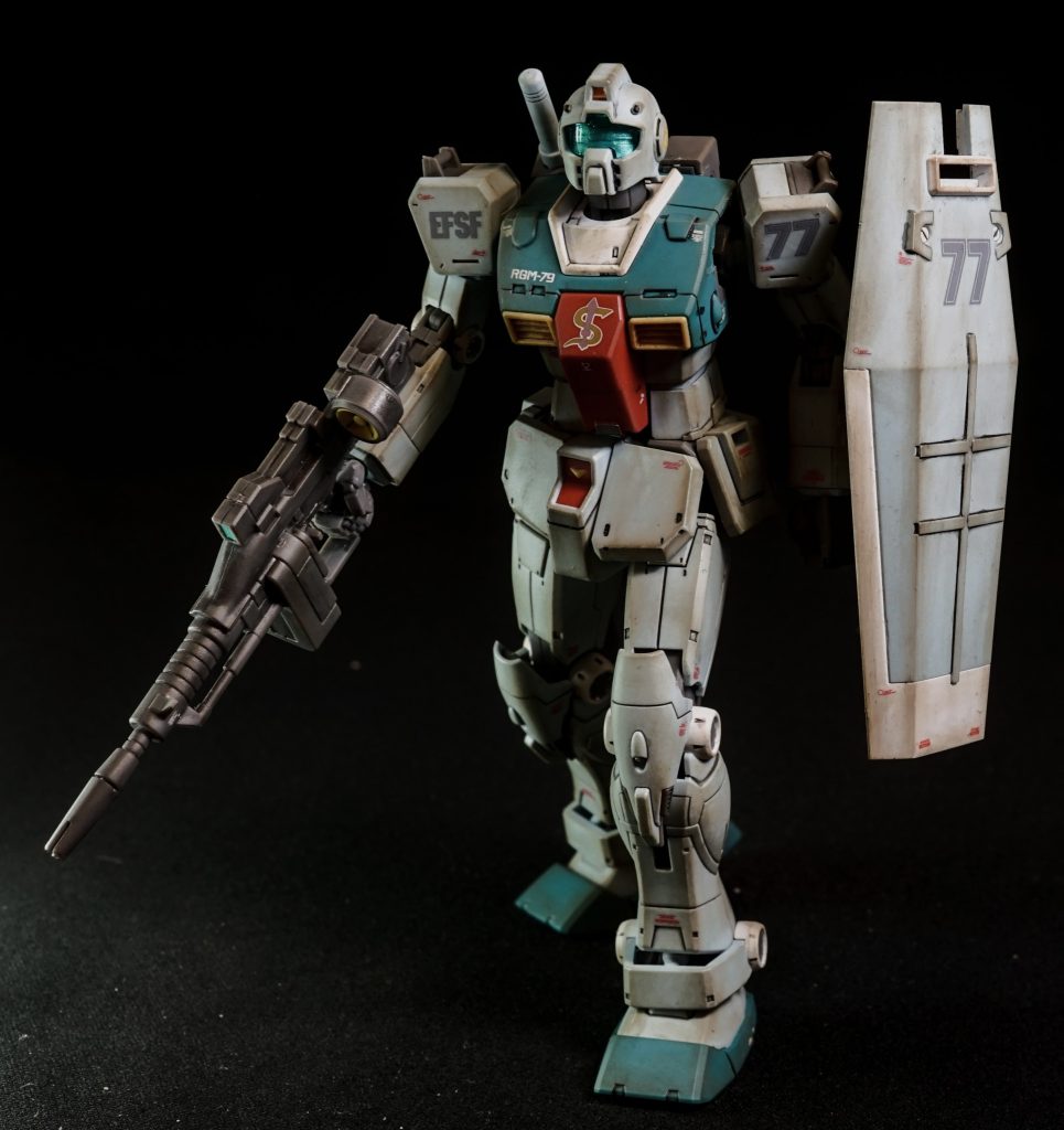 ＨＧ 1/144 ジム (スレッガー搭乗機)–4枚目/制作者：しるばにあ