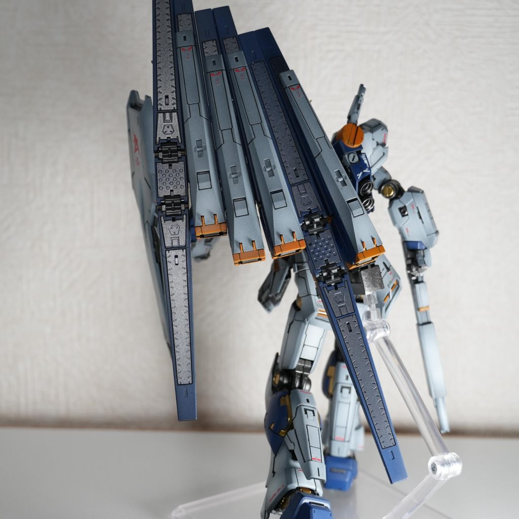武装も盛りだくさんで個人的にはすごく良心的なキットだなと感じました!今までHGしか使ってこなかったので、RGはここも動くの!!?というワクワクが止まらないシリーズでした!積みプラにRGがあと2つあるので今から楽しみです!