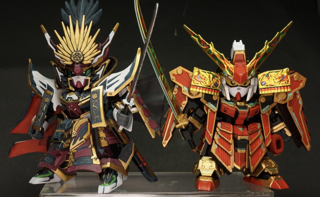 説明書にイラストが載っていた信長エピオンとのツーショット。