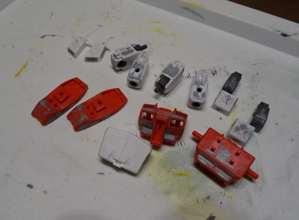 第二次ヒケ埋め＆合わせ目消し作業。一発で決められないのでまだまだですね。