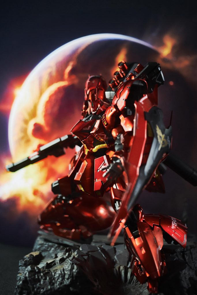 ちょっとお高かったですがこれが素組にちょっと部分塗装しただけで組み上がるのはバンダイさんの技術力恐るべきです。