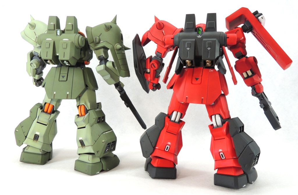 バックパックはともにＨＧＵＣ1/144ハイザックから流用しています。
