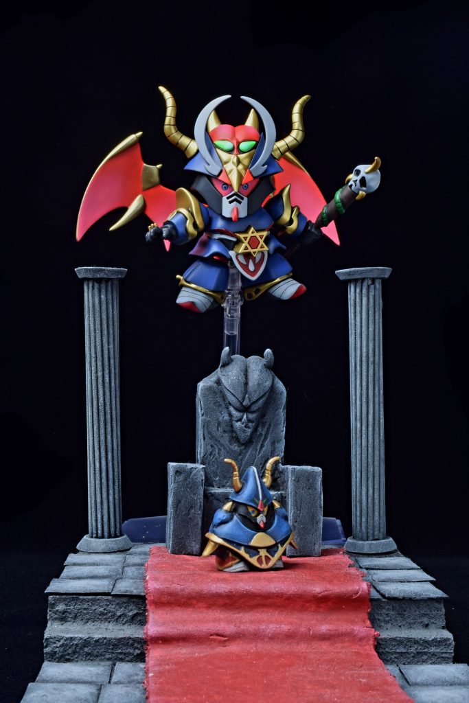 オマケの小さいサタンと、台座でそれっぽく