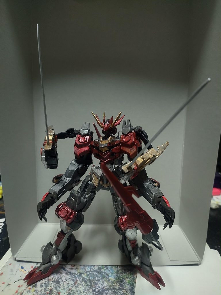 全体的に😅ガンメタ塗装だから💦顔が影になってますけど🙏許してください！