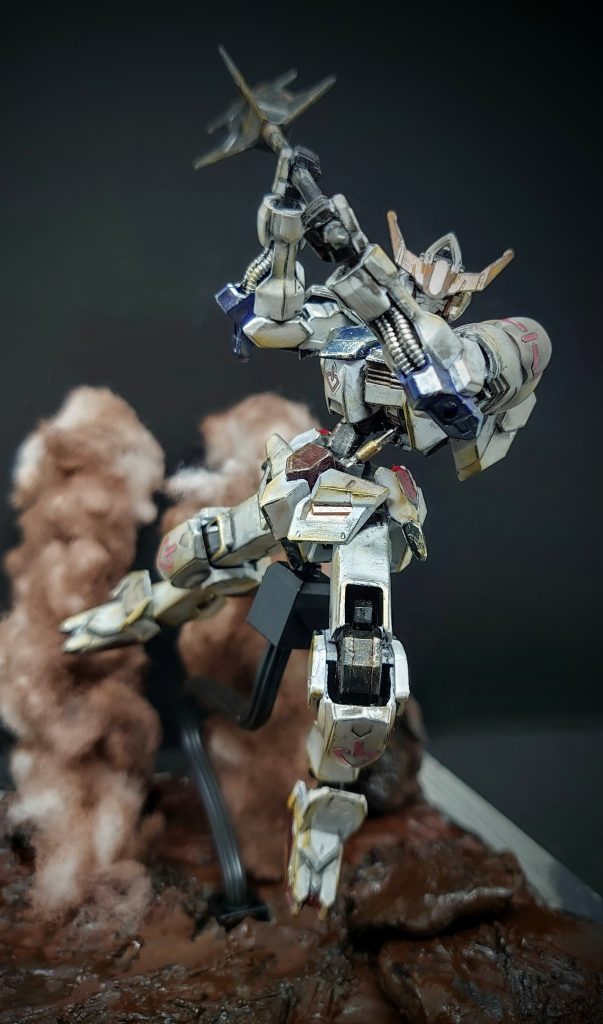 火星での殴り合いのイメージで、背景を作成してみました