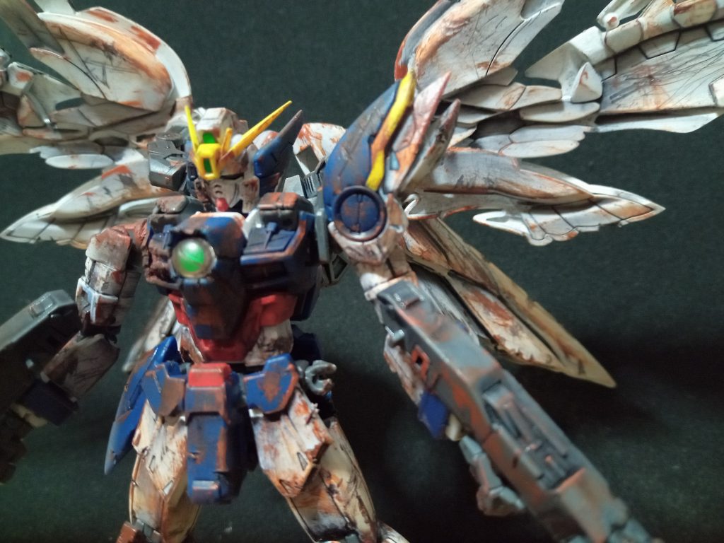 当時汚れ塗装に憧れがあったので、アクリル絵の具で汚しました。今見るとやり過ぎ感はありますが…