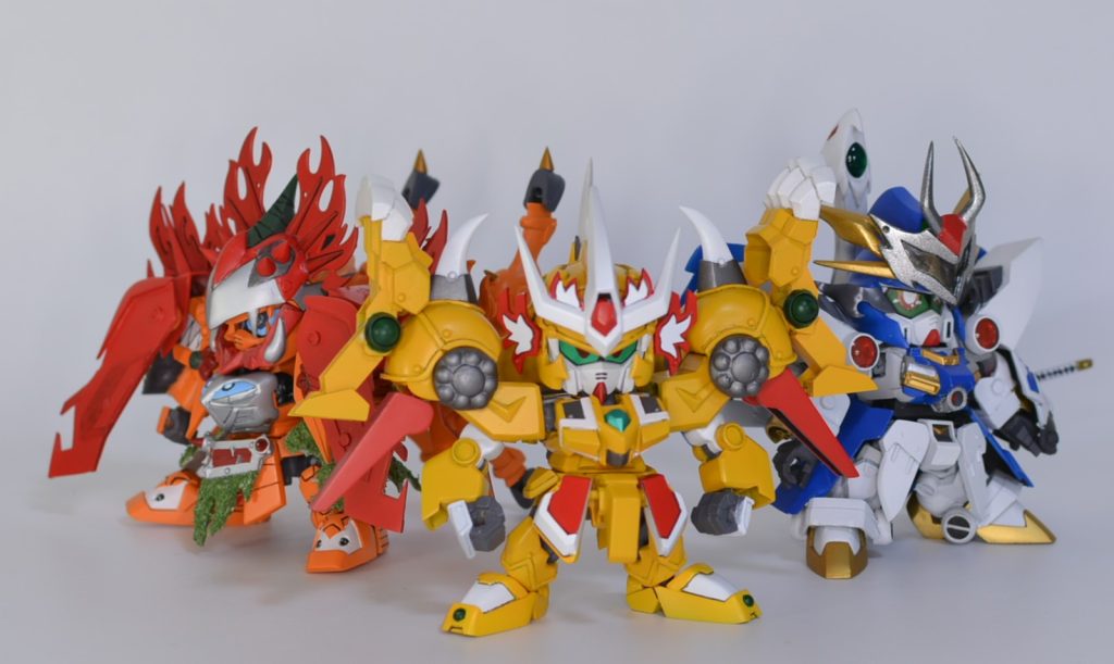 最初は竜脚を下駄にしていたので背は頭一つ出ていたのですが肩に載せれたので同じくらいに。