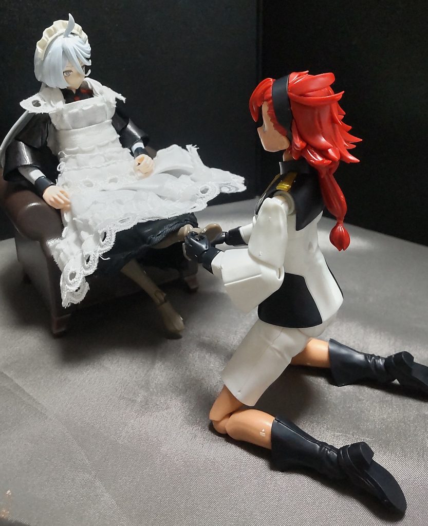 スレッタ「どうですかミオリネさん?水星式の足つぼマッサージですよ〜♪」ミオリネ「あら、中々痛気持ちいいわね……気に入ったわ。」※本当は嗅いだり、ペロペロしているようなシーンもあったんだが、流石に控えました。