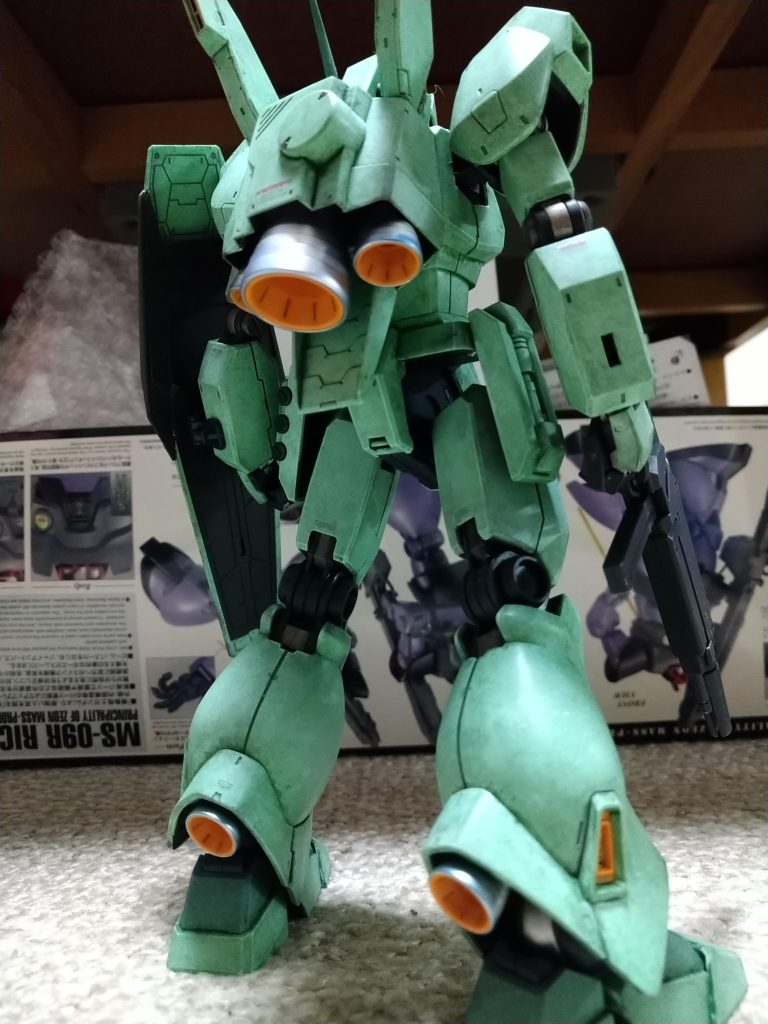 買っていきなり改造したノーマルジェガン…。何時でも買えると思っていたら全然買えなくなってしまいました。