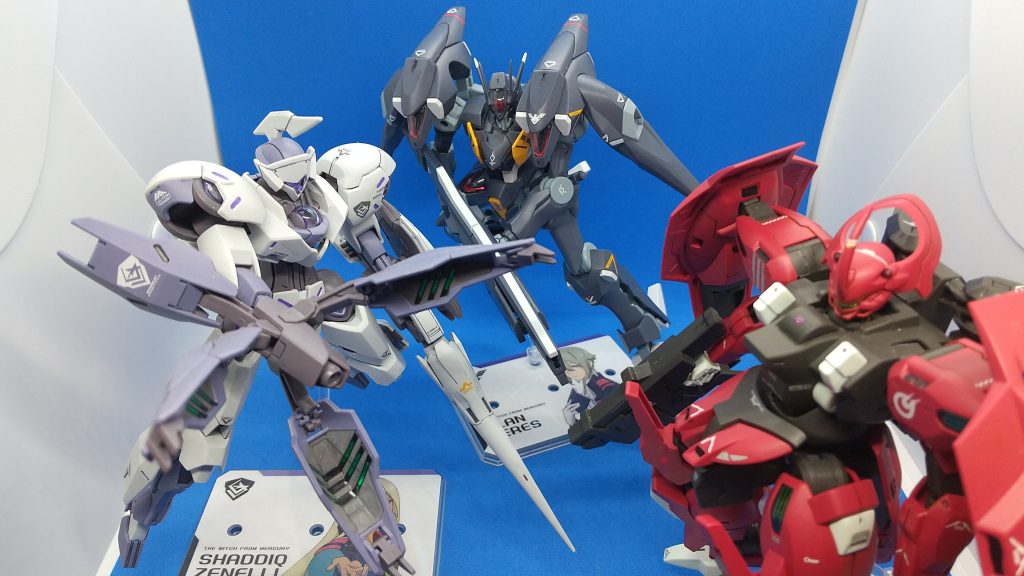 やっと御三家のMSが全部揃いました。感無量です。ご覧いただきありがとうございました。