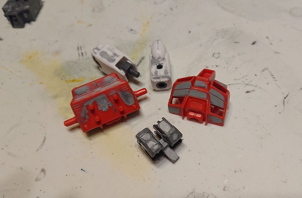 第一次ヒケ埋め作業。