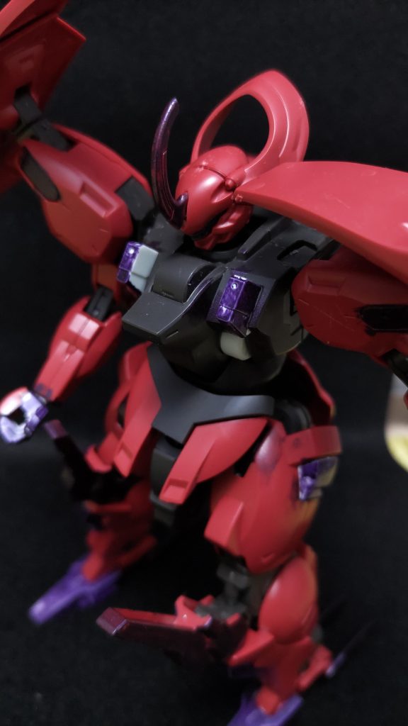 こちらは初めて全て自分で作ったダリルバルデ。ちょっと前までモビリティジョイントも作れなかったのに、少し教えた程度で一人で作れました😭そして部分塗装！