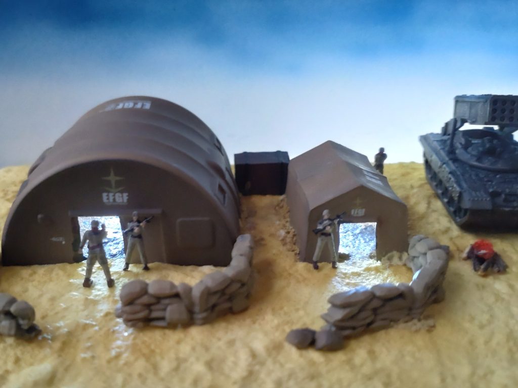 砂漠の駐屯地ー夜明けー–4枚目/制作者:む〜たん