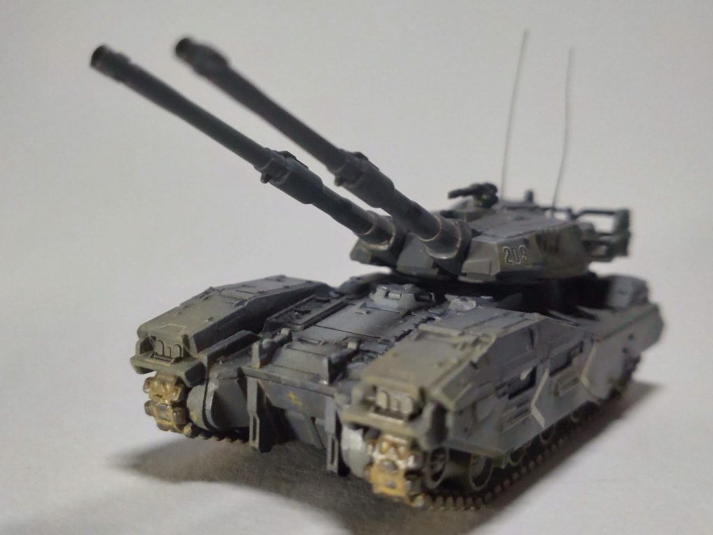 61式戦車5型も「ザク地上戦セット」付属のキットで、こちらは前作で爆破したのを、再整備しました。