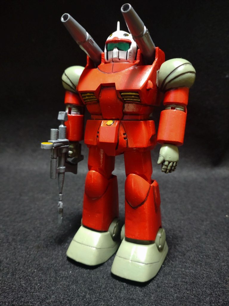 後ハメをどうしようかとずっと悩んでましたが、結局あまり後ハメ加工せずに気合の筆塗りで完成としました。