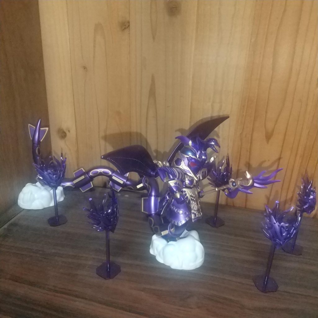 レックウザの雲を使えば自立してくれます。