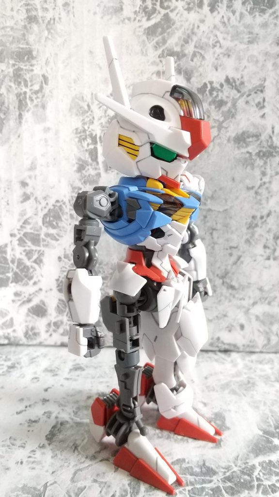 腕部・脚部フレーム  完成・塗装後 組み上げたらこんな感じです  最初に撮影したのがこのカットでしたが…カカトパーツを上下逆になっているのに気付かないバカですw