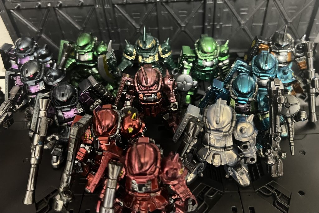 モビルスーツアンサンブル　13体のザク–3枚目/制作者：ガシャポン魂