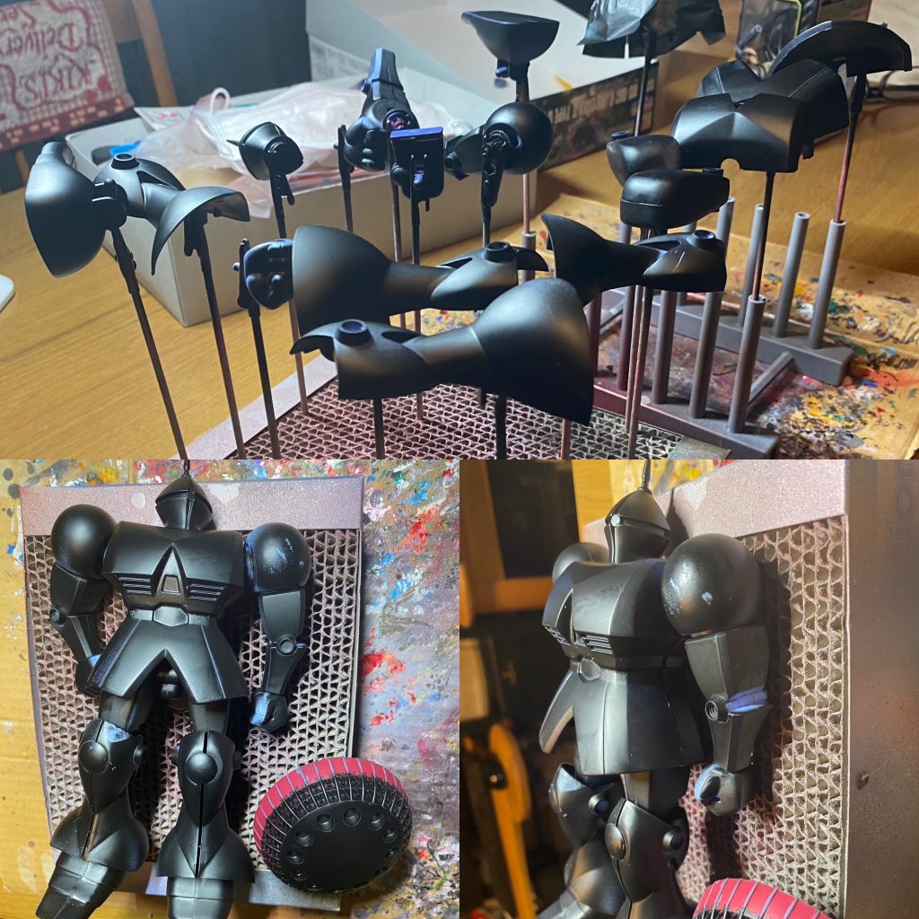 バラすの大変でした。黒サフ吹きました。