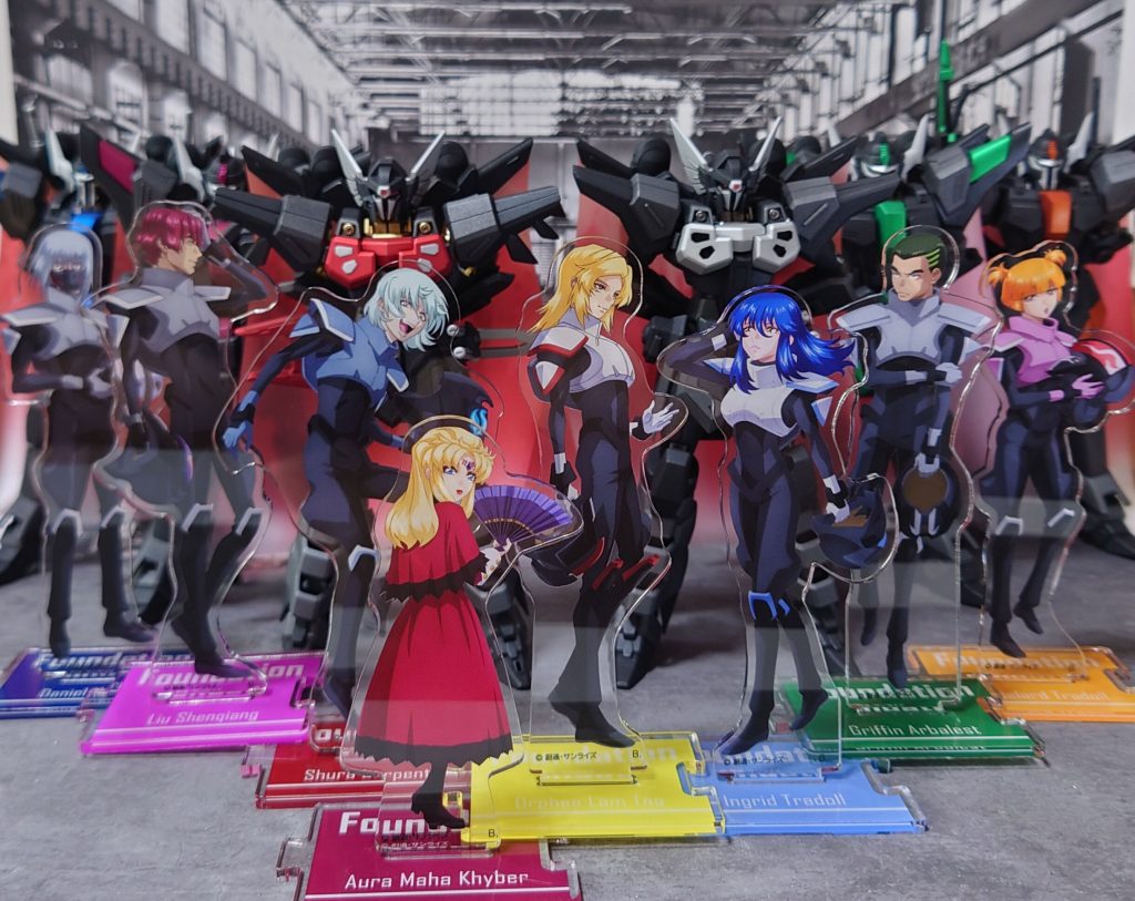 キャラクターアクリルスタンドと並べて、終わり。