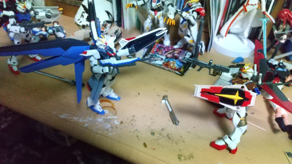 ガンダムSEEDDESTNIYシンVSキラ–2枚目/制作者：長沼将司