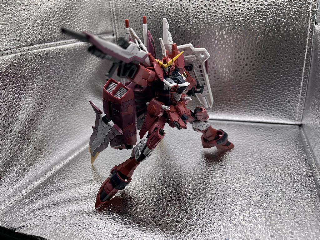 腕が重さで落ちていく