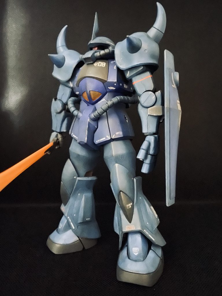 筆塗り塗装で仕上げました。アクリグガッシュで初塗りです。