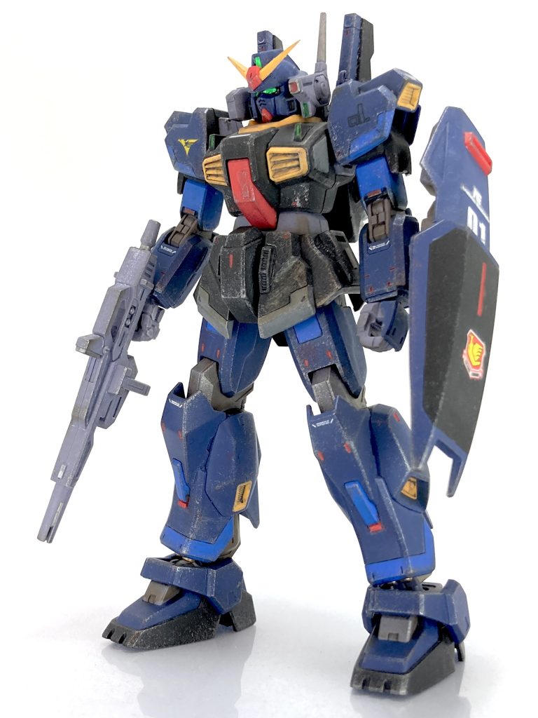 HGUCジェリド専用ガンダムMk-Ⅱ完成です–9枚目/制作者:レン@筆塗り部分塗装