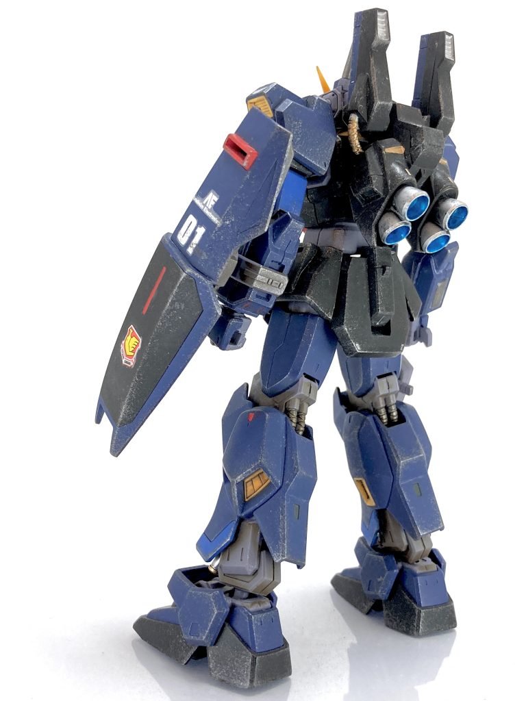 HGUCジェリド専用ガンダムMk-Ⅱ完成です–5枚目/制作者:レン@筆塗り部分塗装