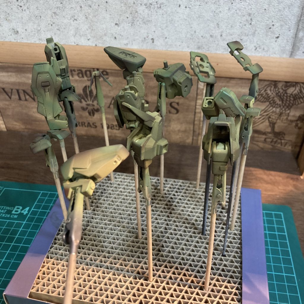 下地から自分なりに考えて塗装しました！