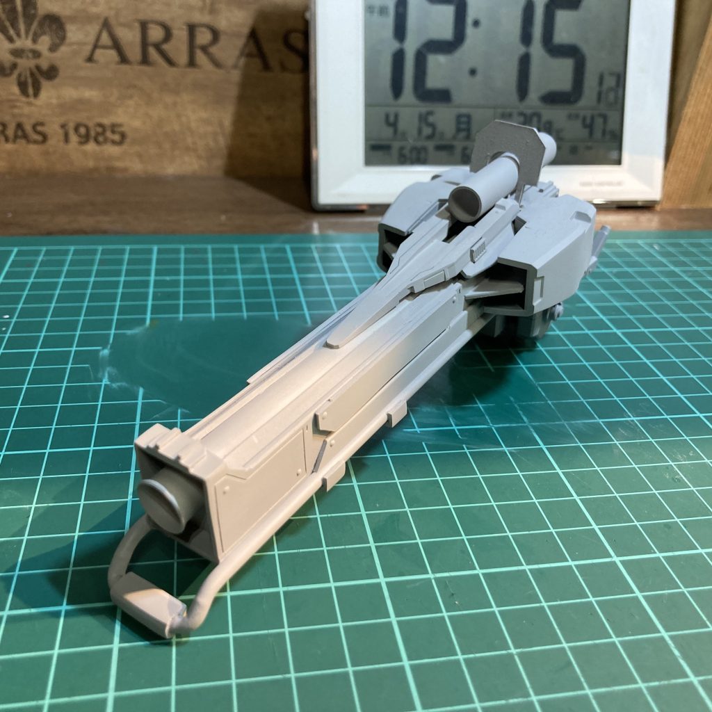 サフを吹いて確認します。