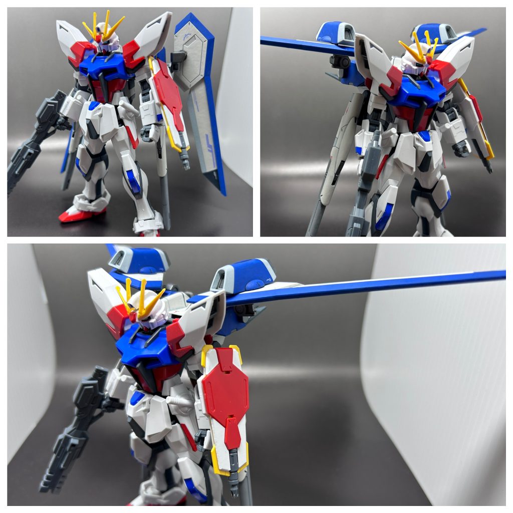 ビルドブースターはビルドストライクから流用したので試しに装着。ジェットストライカーの方がいいかも