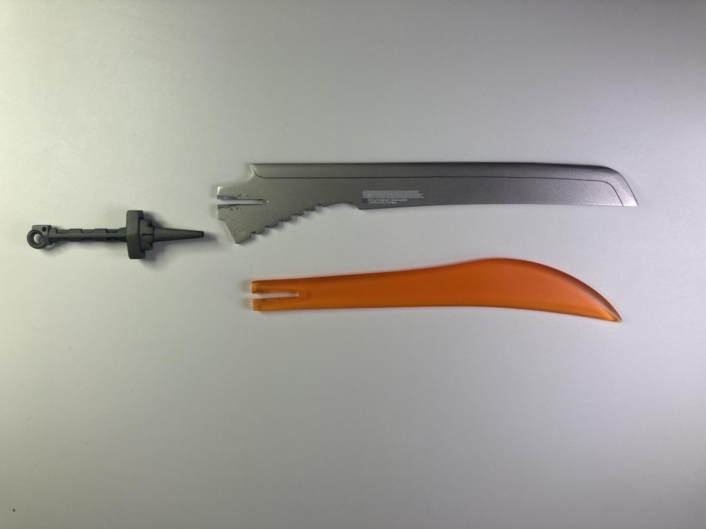 サーベルです。1mmプラ板切るだけで簡単に作れます。ご覧頂きありがとうございました。