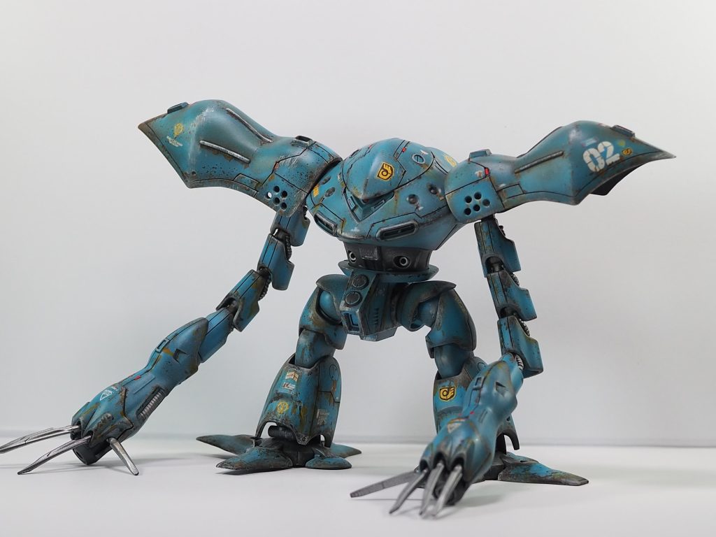 今回やりたかった事はたくさん汚すことです。もっとやっても良かったんですが、それは完成してから気づきました。あるあるですよね。