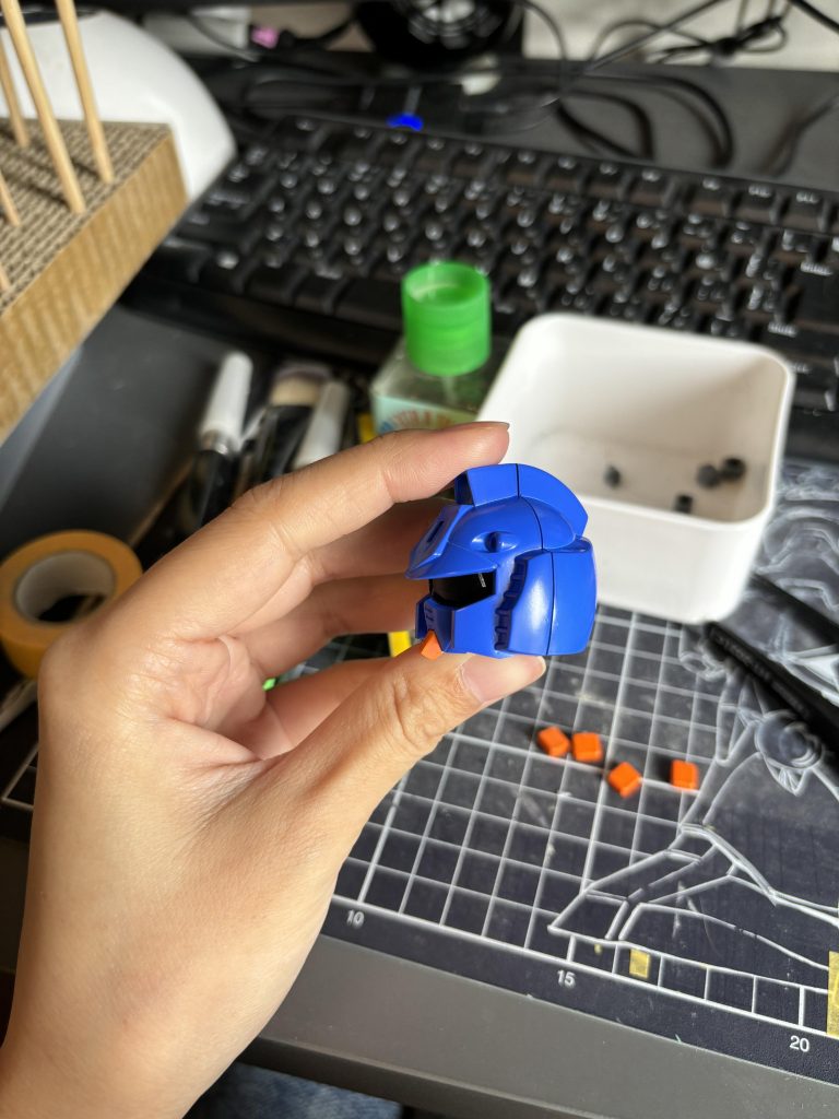 SDは塗り分け多いけどパーツ数が少ないからMG作った後の良い気分転換になりました(  ˊ꒳ˋ )♪
