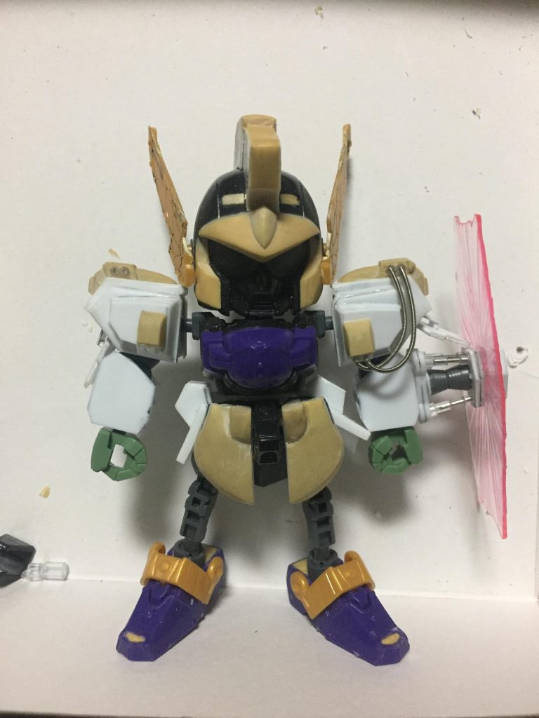 夏侯惇ギロスのパーツが使えないところは自作、という感じです。