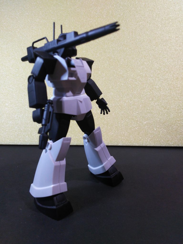 旧キット　MSV  1/144　ジムキャノン（ボックスアート風）–8枚目/制作者：かわまる（田舎おやじの模型時代）