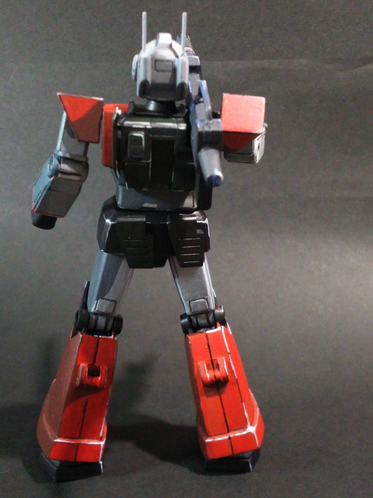 旧キット　MSV  1/144　ジムキャノン（ボックスアート風）–2枚目/制作者：かわまる（田舎おやじの模型時代）