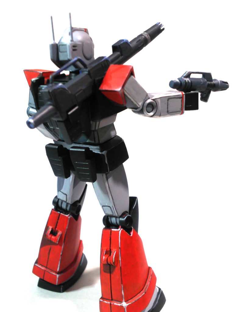 旧キット　MSV　1/144 ジムキャノン（アニメ塗り）–5枚目/制作者：かわまる（田舎おやじの模型時代）