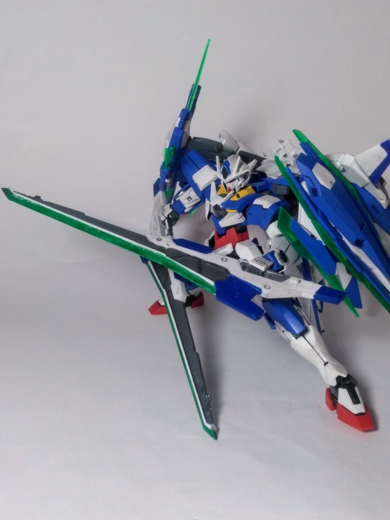 背部マウントの『GN バスター ソード Ⅲ』を、抜刀です🤭うん！ナガイ❗😍💞