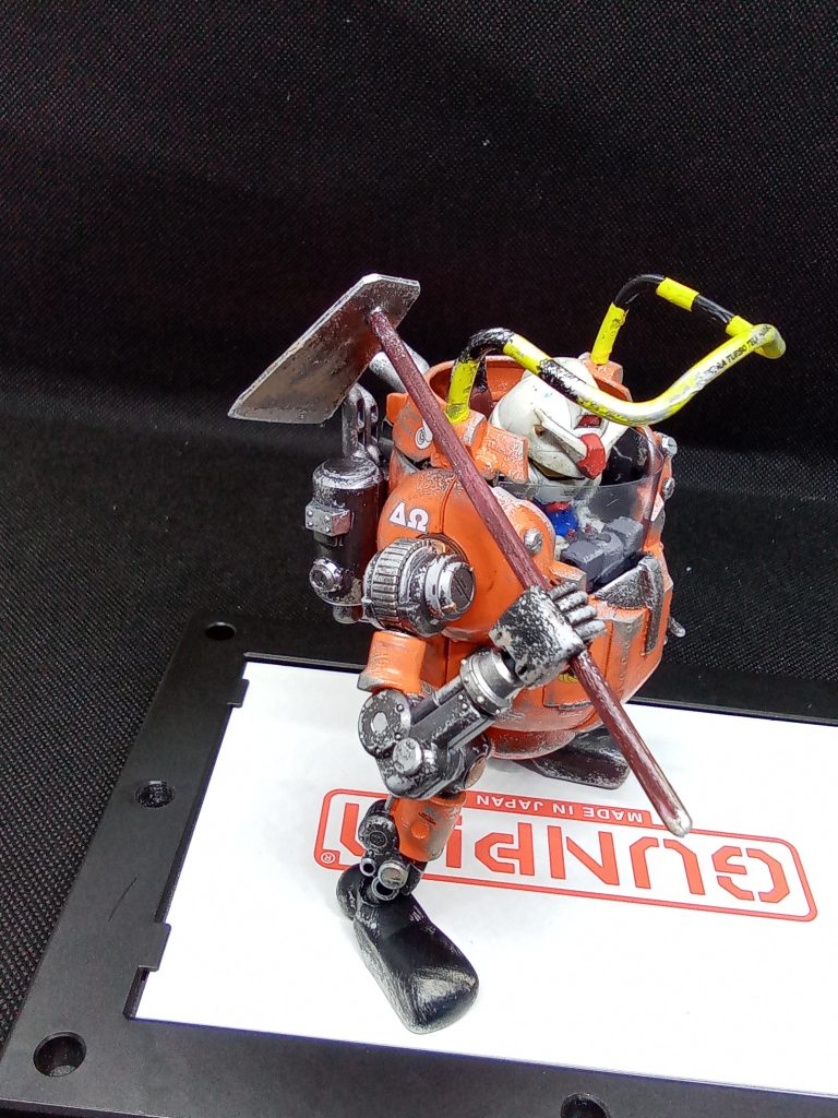 転倒したさいに危険なのでガードバーを設置