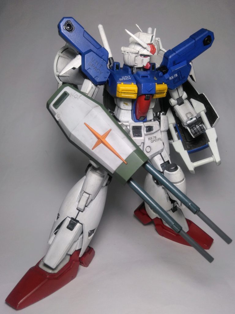 今回の『長モノ武装絶対信者』の為の『蛇足作業』はコチラ❗😤  『F A ガンダム』を真似て『ダブル ビーム ライフル ロングバレル ver, 』っぽく観えるモノを作成です🤪